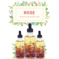 Huile de cheveux d&#39;huile de rose musquée de marque privée OEM hydrater l&#39;huile essentielle de rose anti-âge pour les soins de la peau et des cheveux